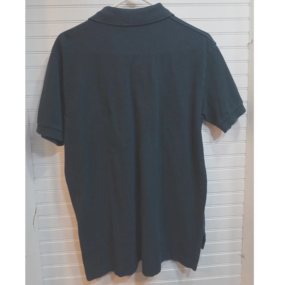 Polo‎ Ralph Lauren Polo Shirt Men's Medium Vtg Faded Black Classic Fit Vent Hem